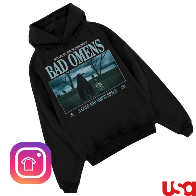 Bad Omens Store Merch Empty Space Hoodie Black