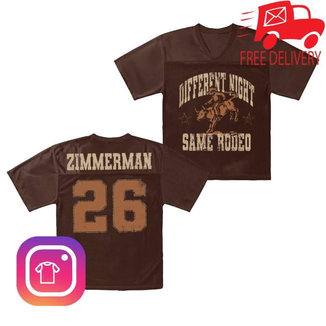 Bailey Zimmerman Store Merch Dnsr 26 Brown Jersey