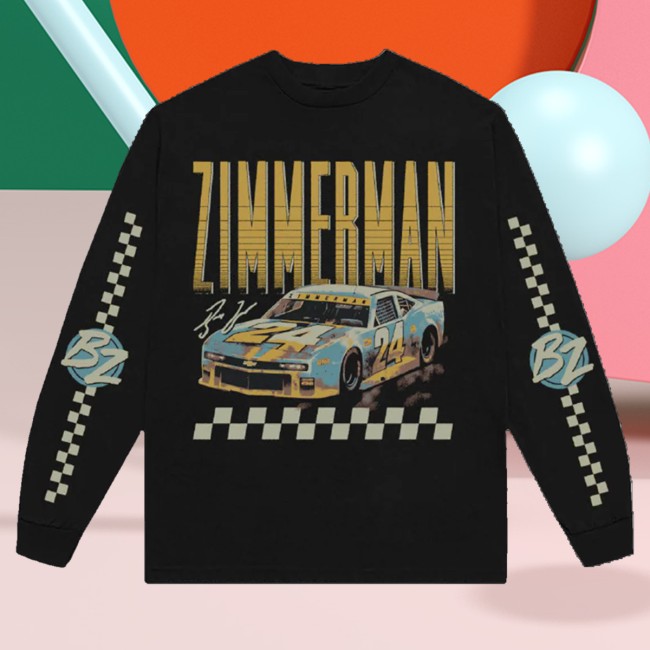 Bailey Zimmerman Store Merch Racecar Black Long Sleeve