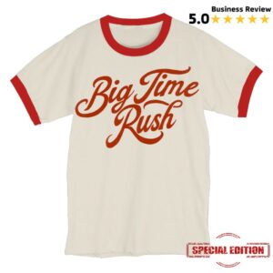 Big Time Rush Merch Store Big Time Rush Ringer Tee Red