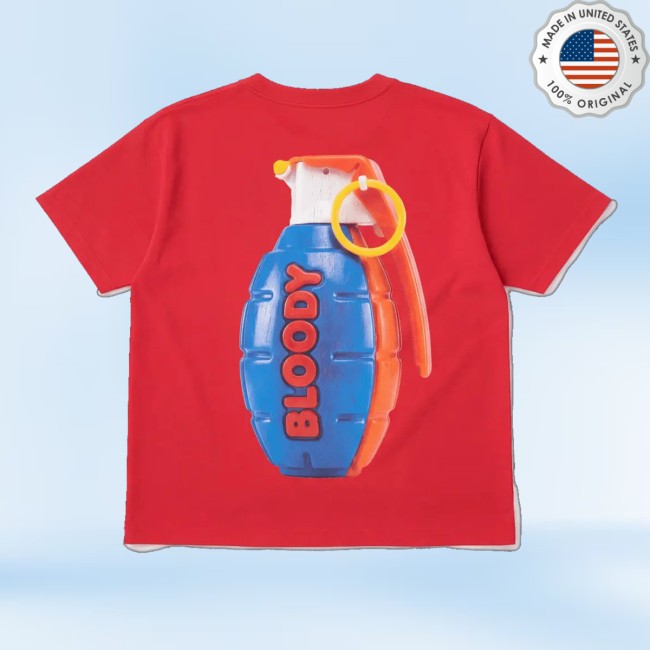 Bloody Sunday Store Merch Frag Shirt Red