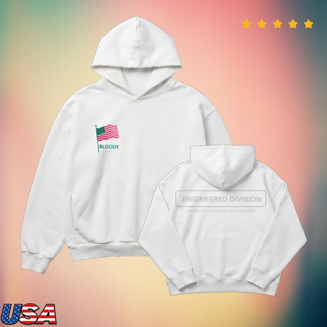 Bloody Sunday Store Merch I Voted Hoodie White
