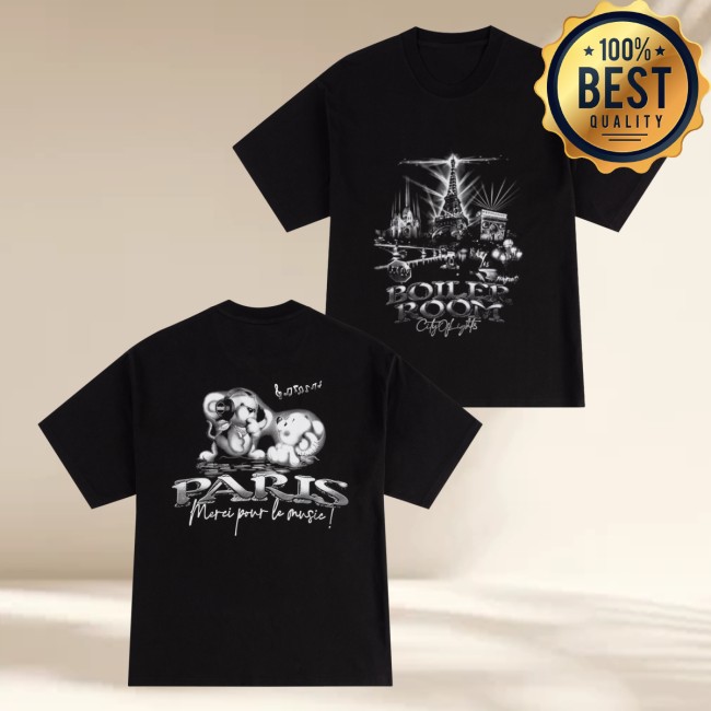 Boiler Room Merch Store Boiler Room Paris T-Shirt Black 5 Boiler Room Merch Store Boiler Room Paris T-Shirt Black