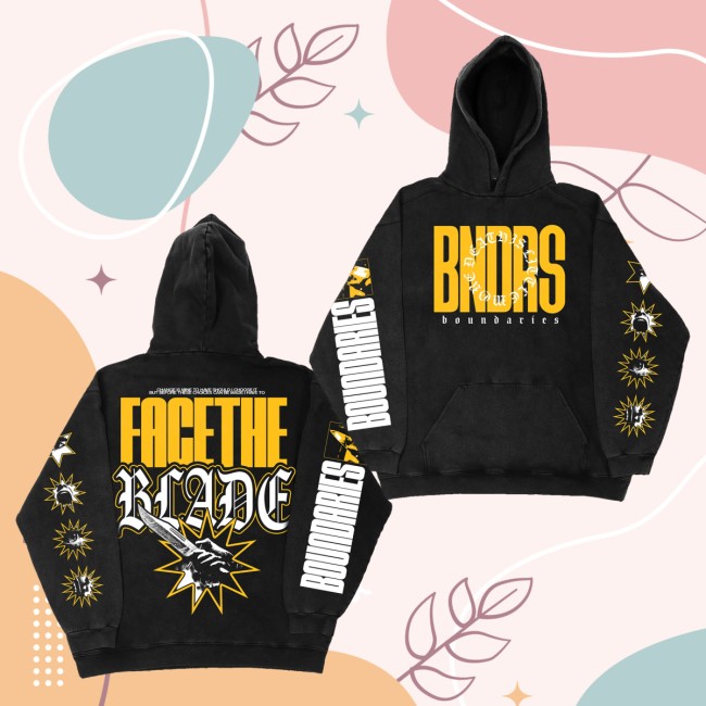 Boundaries Merch Store Face The Blade Hoodie 5 Boundaries Merch Store Face The Blade Hoodie