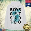 Boys Get Sad Too Merch Store Flower Hoodie Grey