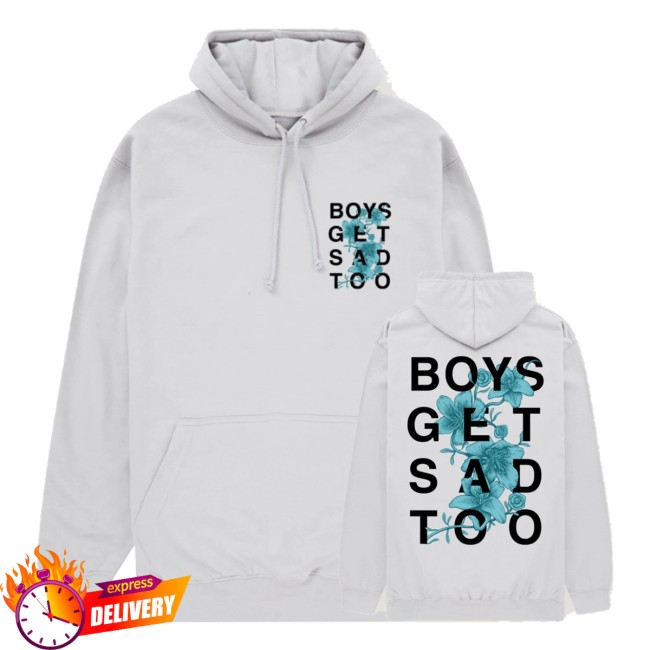 Boys Get Sad Too Merch Store Flower Hoodie Grey 5 Boys Get Sad Too Merch Store Flower Hoodie Grey