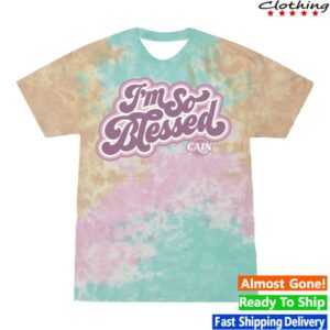 Cain Merch Shop Store I'm So Blessed Snowcone Tie Dye T-Shirt