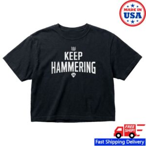 Cameron Hanes Merch Shop Store Keep Hammering Arrow Boxy Crop T-Shirt