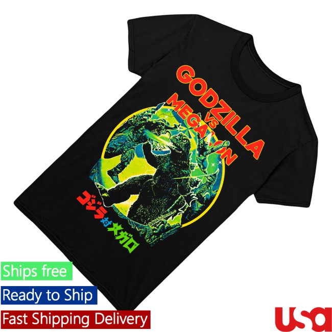 Cavitycolors Merch Store Godzilla Vs. Megalon Retro Showdown T-Shirt