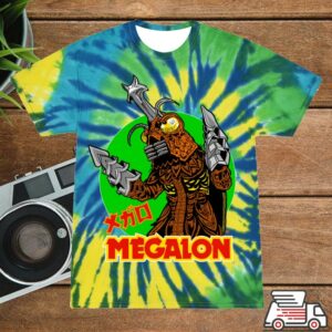 Cavitycolors Merch Store Megalon 50 Year Tribute Tie-Dye T-Shirt Limited Time
