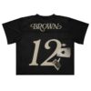Chris Brown Merch Store Brown Casino Boxy Football Jersey