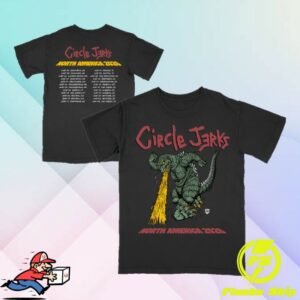 Circle Jerks Store Merch 2026 North American 2026 Shirt (Black)
