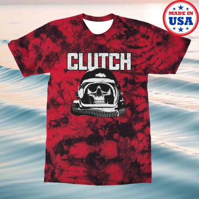 Clutch Merch Shop Store Shop Red Alert Astronaut Tie Dye Shirt