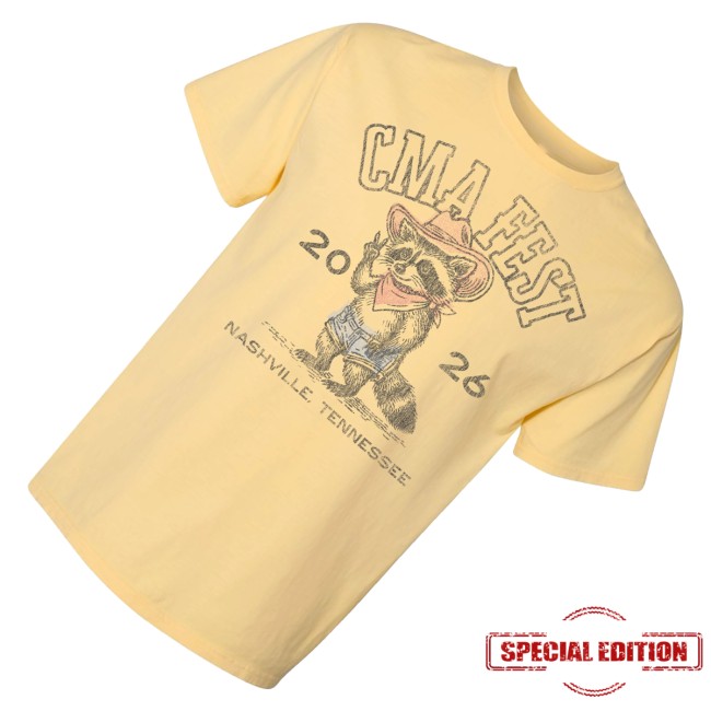 Cma World Merch Store Cma Fest 2026 Raccoon Tee