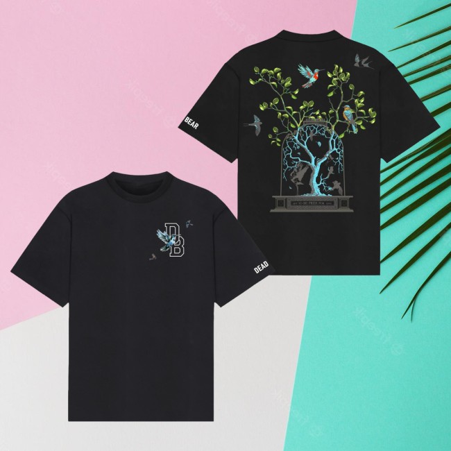 Crepdog Crew Merch Store Deadbear Set Free Tee Black
