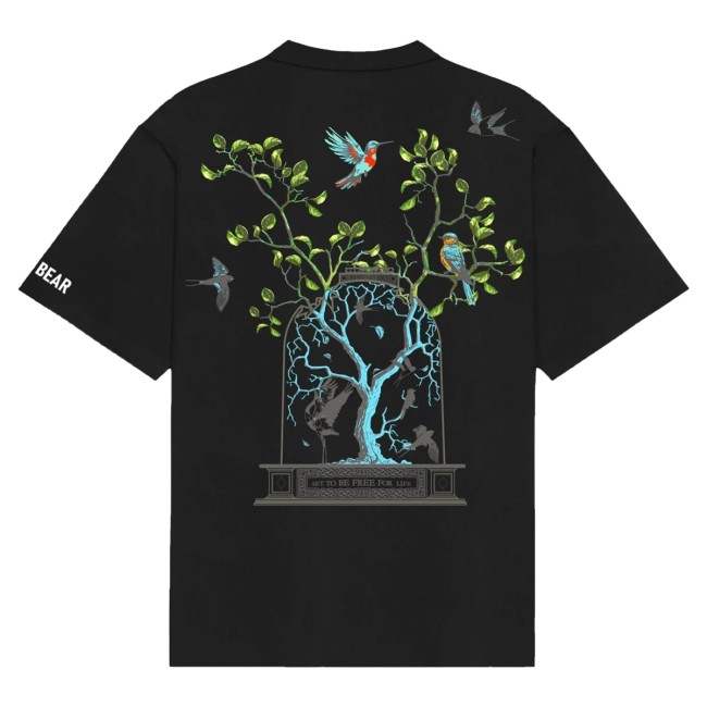 Crepdog Crew Merch Store Deadbear Set Free Tee Black