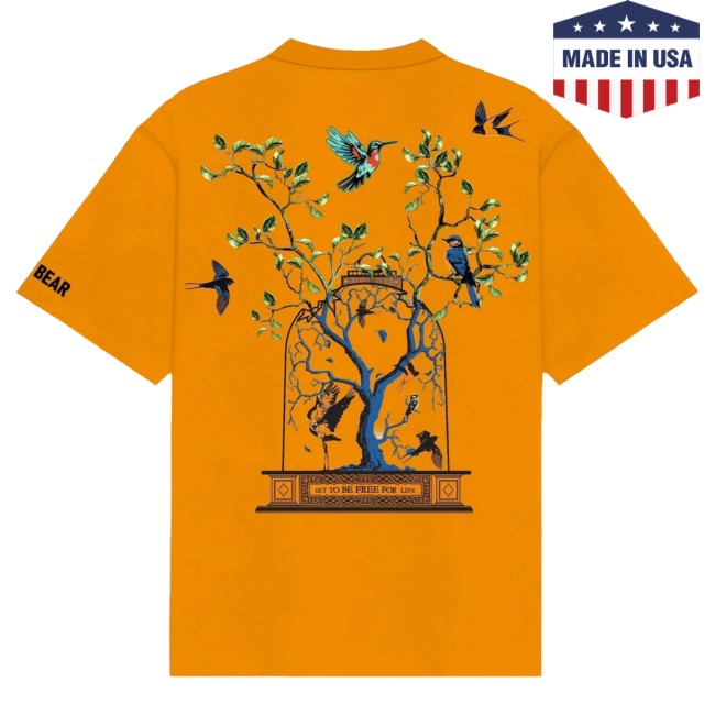 Crepdog Crew Merch Store Deadbear Set Free Tee Yellow