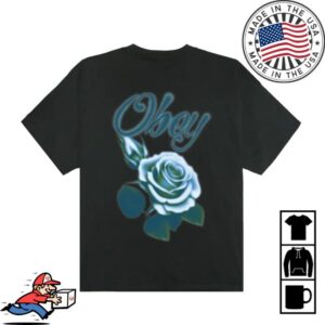 Crown Store Merch Obey Airbrushed Rose Tee