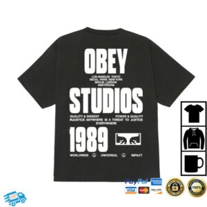 Crown Store Merch Obey Stamped Tee Black
