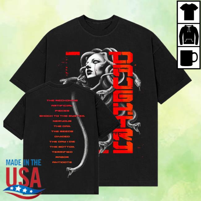 Daughtry Merch Shop Store Shock To The System Track List Tees