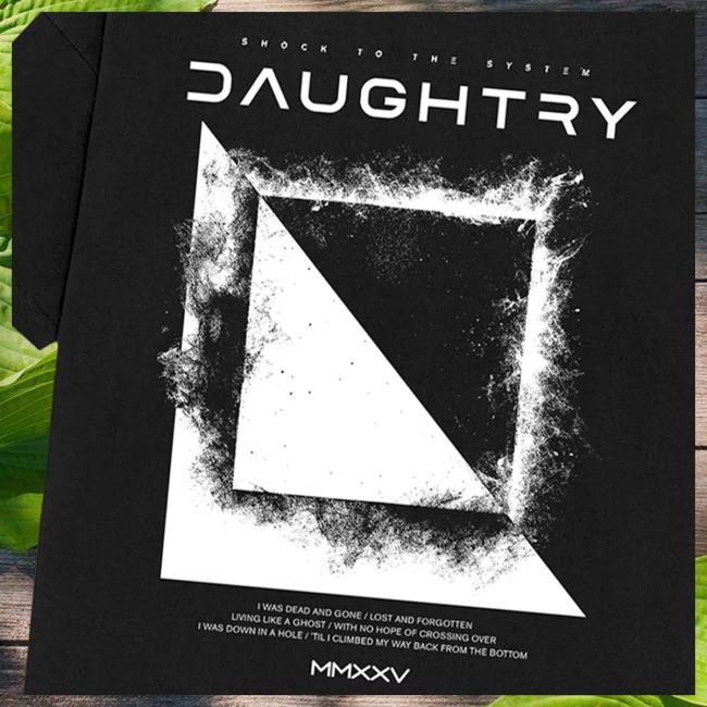 Daughtry Merch Shop Store Tracklist Tee