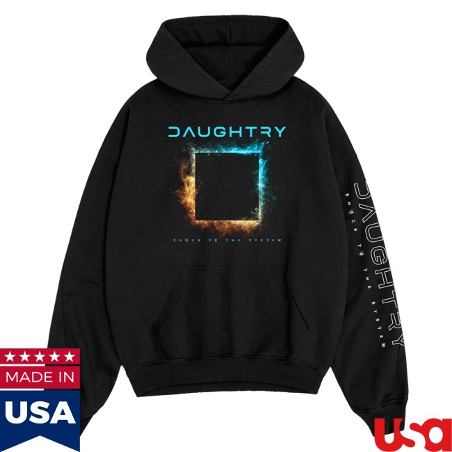 Daughtry Merch Store Shock To The System Album Art Hoodie