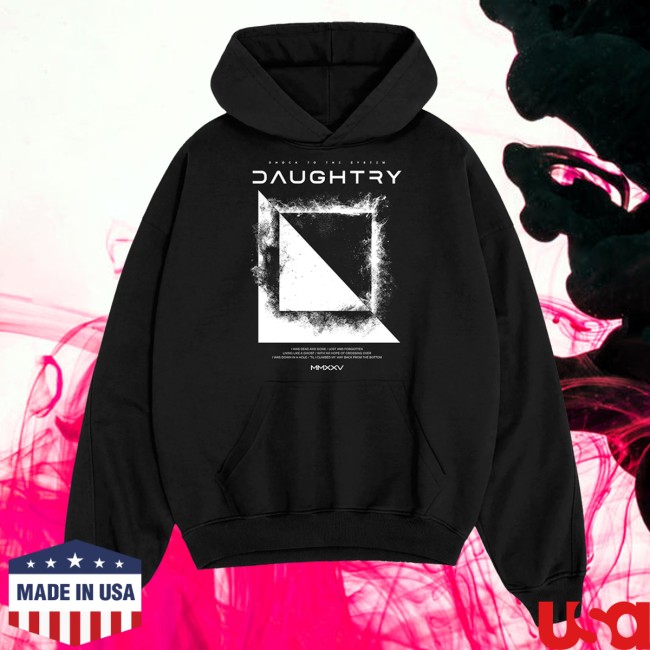 Daughtry Merch Store Tracklist Hoodie