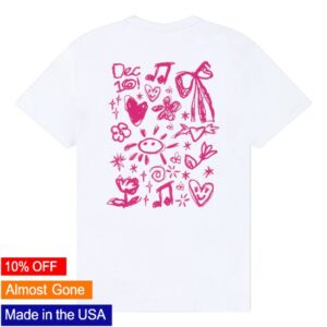 December 10 Store Merch December 10 White Doodle Shirt