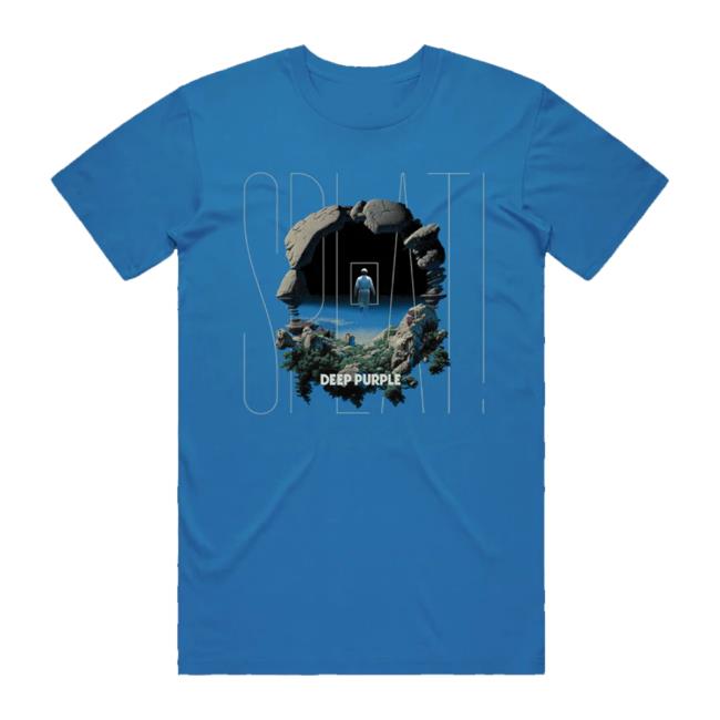 Deep Purple Shop Store Splat! T-Shirt Blue