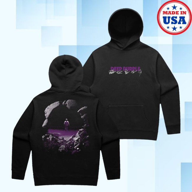 Deep Purple Merch Store Splat! Signature Hoodie Black