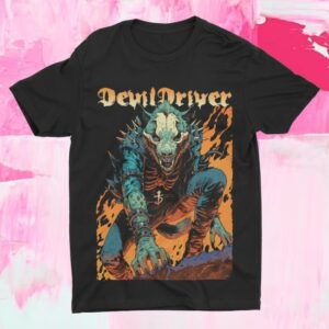 Devildriver Merch Store Fire Hyena T-Shirt