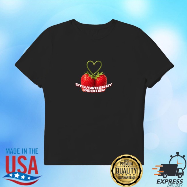 Figgmarket Store Merch Strawberry Decker Shirt Black