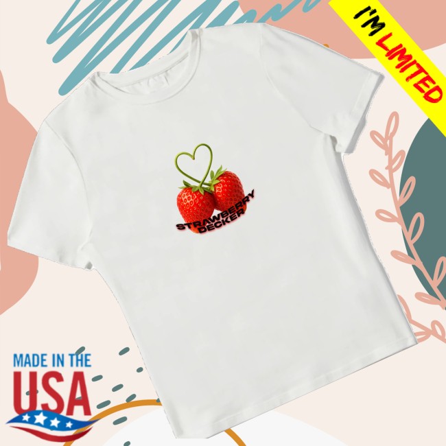 Figgmarket Store Merch Strawberry Decker Shirt White