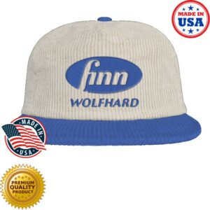 Finn Wolfhard Store Merch Finn Wolfhard 5-Panel Corduroy Hat Blue