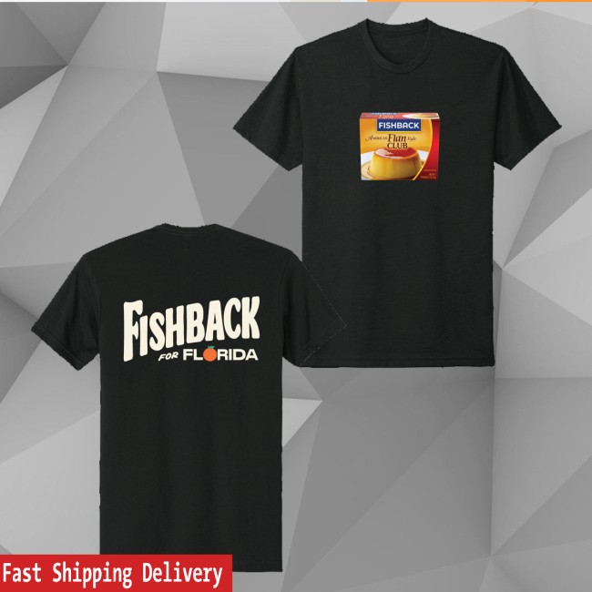 Fishback Merch Store Fishback Flan Club Tee Black 5 Fishback Merch Store Fishback Flan Club Tee Black