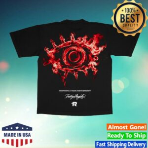 Fuerza Regida Store Merch Anniversary Black Shirt