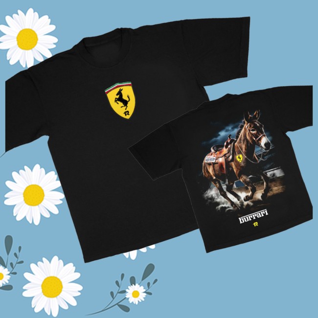 Fuerza Regida Store Merch Burrari Black Shirt