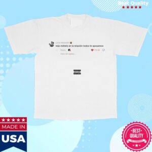 Fuerza Regida Store Merch T.N.S White Shirt