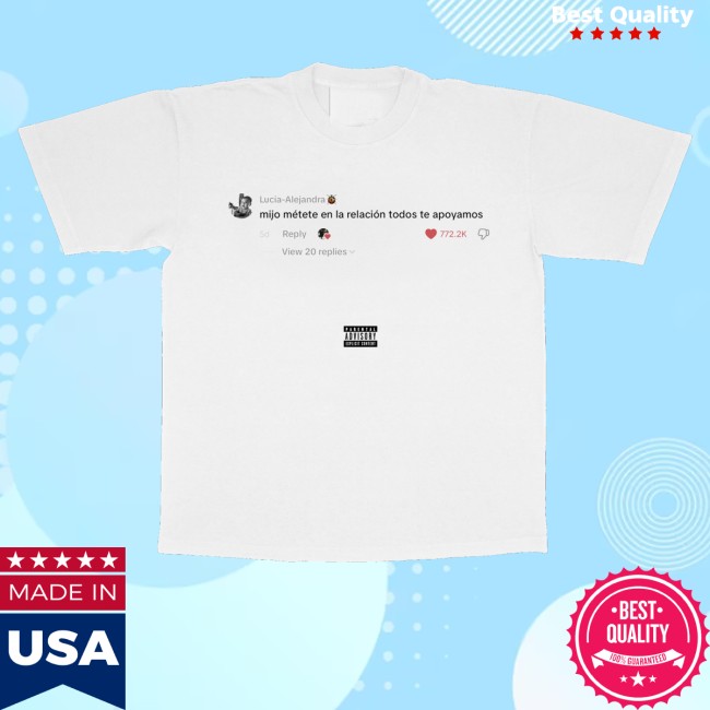Fuerza Regida Store Merch T.N.S White Shirt