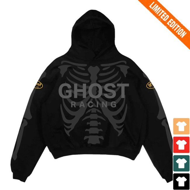 Ghost Racing Store Merch Ghost X-Ray Hoodie Black