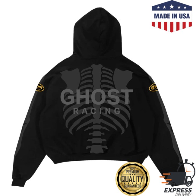Ghost Racing Store Merch Ghost X-Ray Hoodie Black