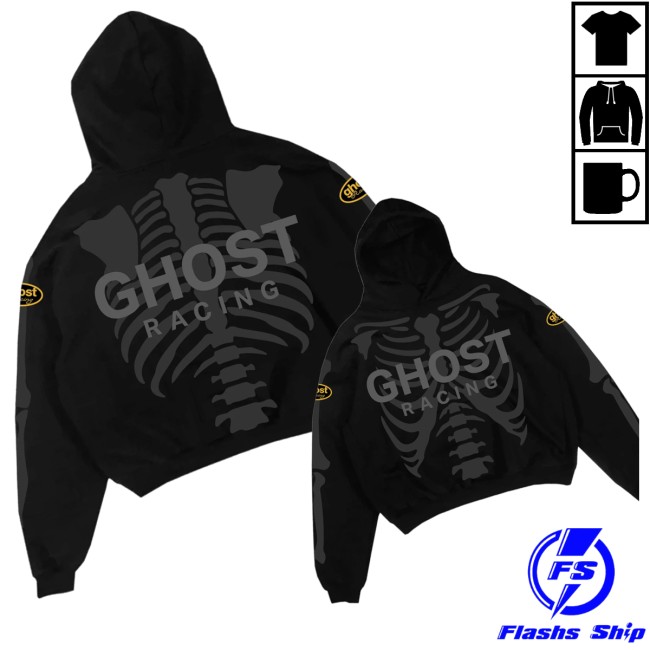 Ghost Racing Store Merch Ghost X-Ray Hoodie Black
