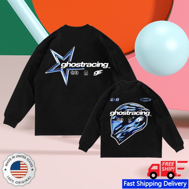Ghost Racing Store Merch Pista Hype Beast Long Sleeve Black