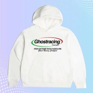 Ghost Racing Store Merch Pump Ghost Hoodie White