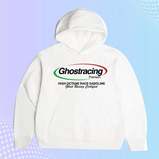 Ghost Racing Store Merch Pump Ghost Hoodie White
