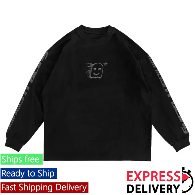 Ghost Racing Store Merch Y2k Ghoststar Long Sleeve Black