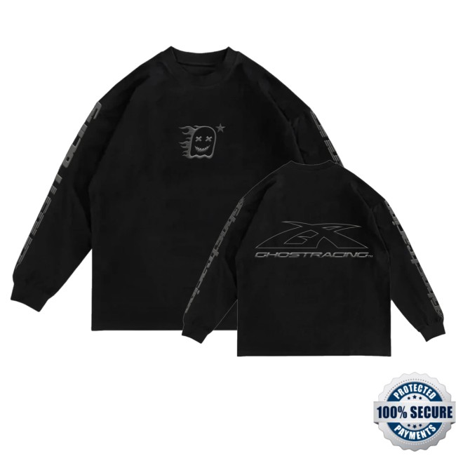 Ghost Racing Store Merch Y2k Ghoststar Long Sleeve Black