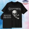 Godsmack Merch Shop Boston Bad Boys Skull Tee Shirt
