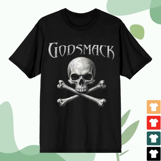 Godsmack Store Merch Boston Bad Boys Skull Shirt