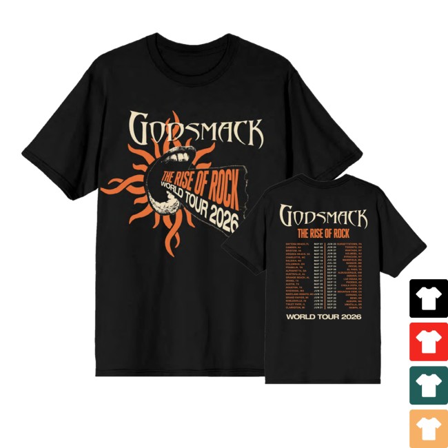 Godsmack Store Merch The Rise Of Rock Admat Itin Shirt